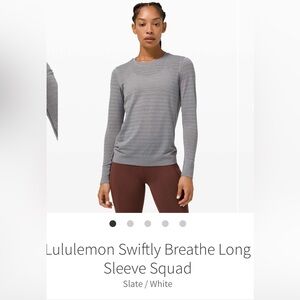 Lululemon Swiftly Breathe Long Sleeve “Squad” - Size 6